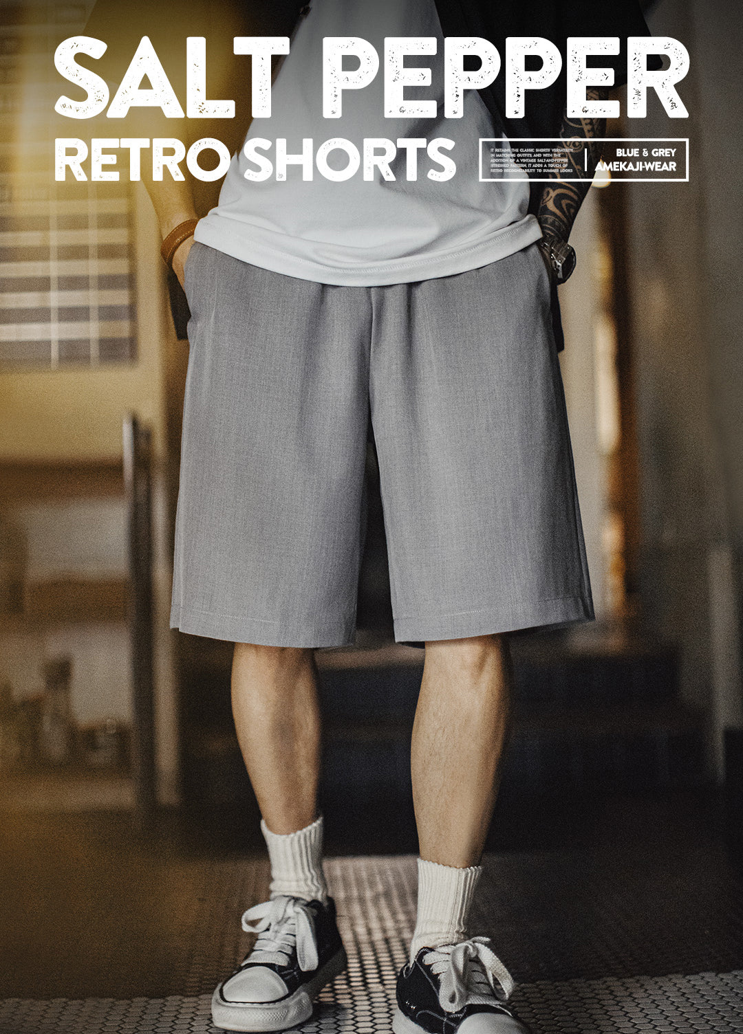 American Thin Woven Breathable Straight-Leg pants Clean Fit Men's Shorts - Harmony Gallery