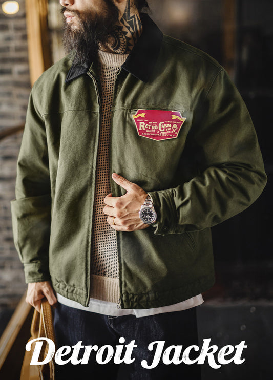 American Retro Detroit Cotton Interstellar Hunting Outfit Keep Warm Men's Jacket