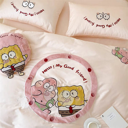 Cute SpongeBob SquarePants Pure Cotton Four-Piece Bed Set - Harmony Gallery