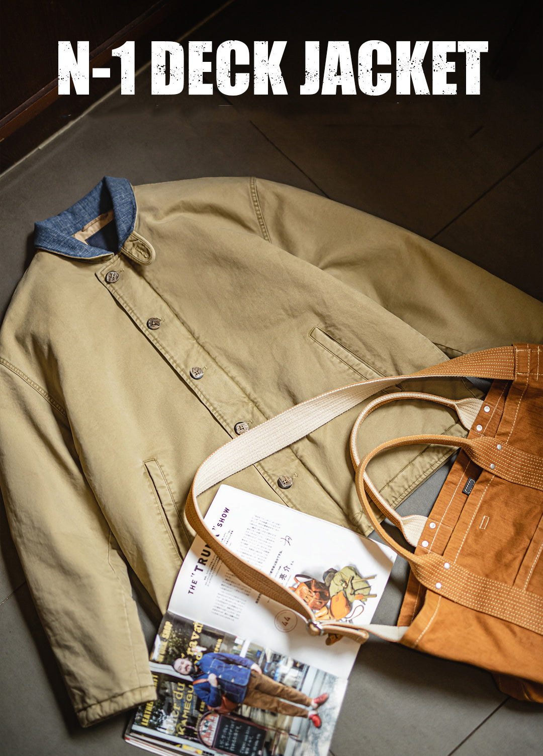 American Retro N1 Deck Suit Thickened Warm Cotton Short Quilted Men's Jacket