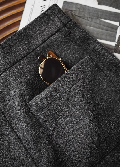 American Woolen Youthful And Energetic Style With A Draped Look Men's Trousers