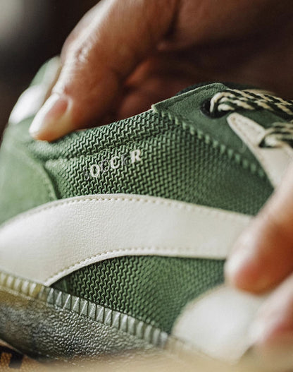 German Retro Forrest Gump Green Arrow Racing Mesh Breathable Men's Casual Shoes - Harmony Gallery