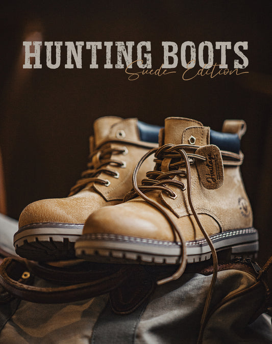 American Retro Hunting Boots Desert Yellow Mid-Cut Martin Outdoor Men's Boot - Harmony Gallery