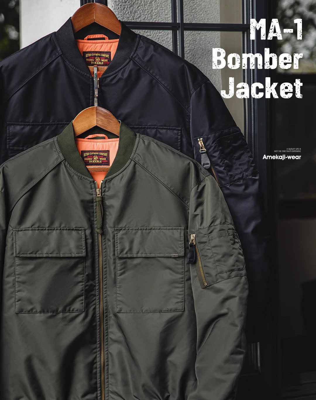 American MA1 Pilot Cotton Military Thickened Baseball Men's Jacket - Harmony Gallery