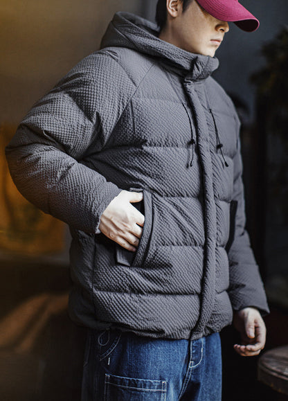 American Workwear Seersucker Outerwear High Loft Textured Men's Jacket