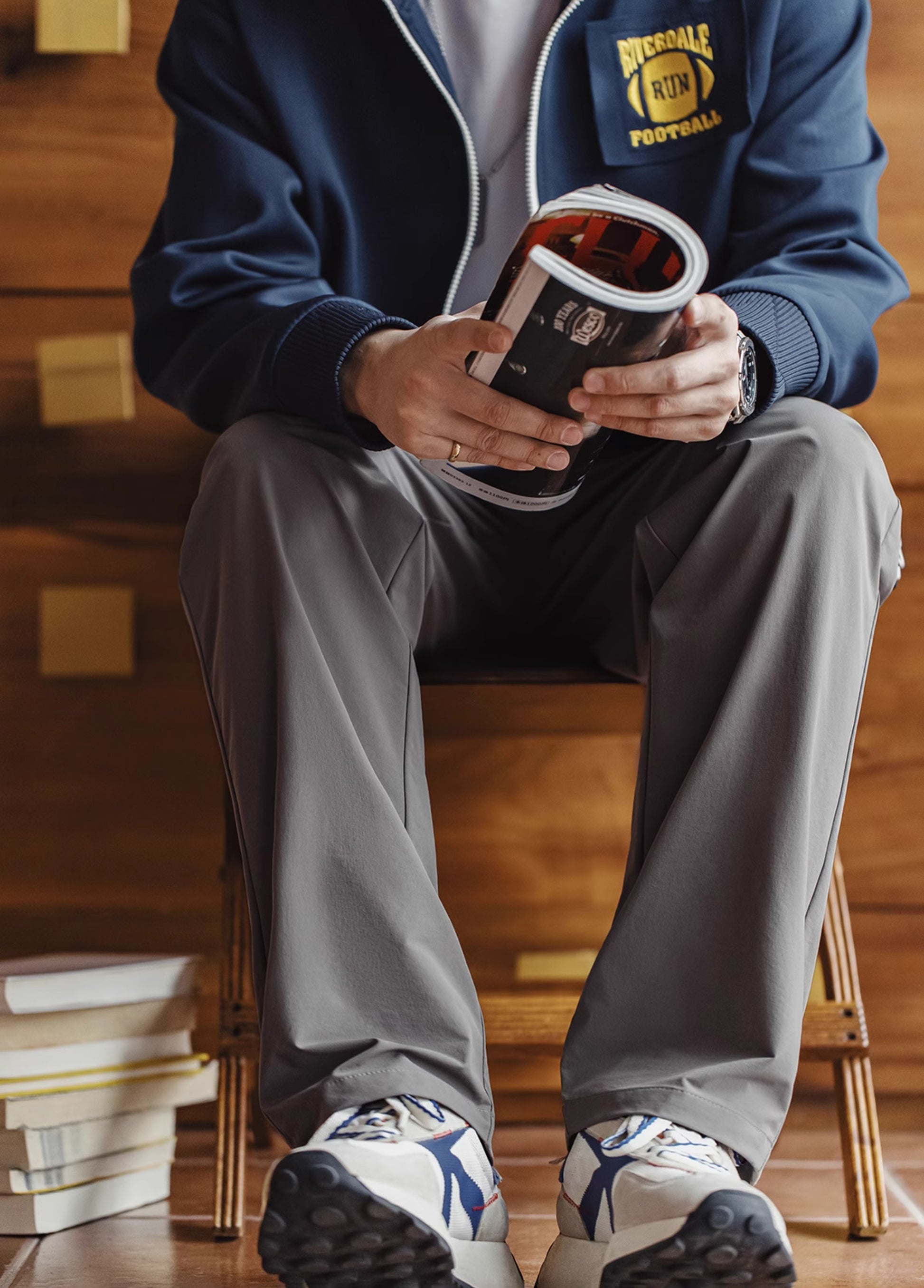 American Retro Easy Pants Thin Commuter Clean fit Men's Trousers - Harmony Gallery