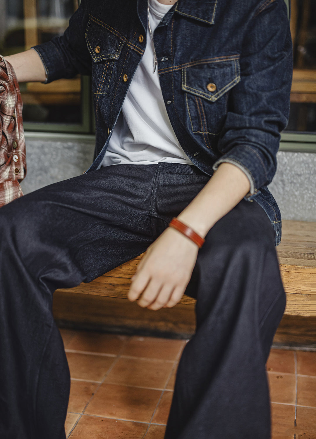 American Bootcut Wide-Leg Scimitar Cow Red-Eared Denim Men's Jeans - Harmony Gallery