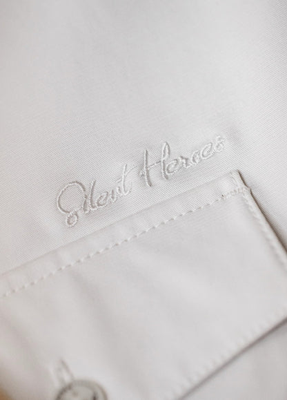 American Retro Print Cuban Collar Long Sleeve Oversized Silhouette Men's Shirt - Harmony Gallery