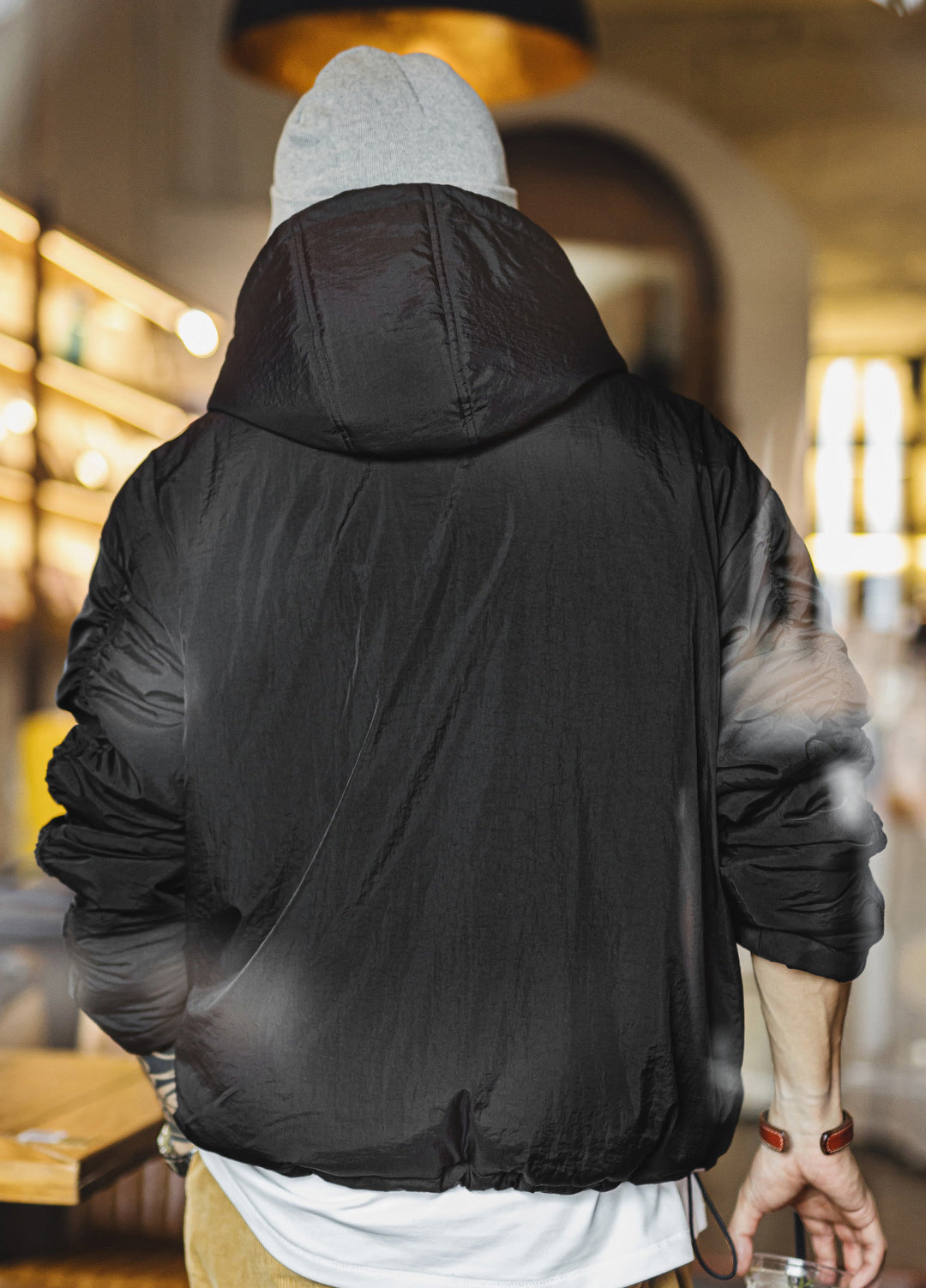 American Fleece Pullover With Pockets Commuting Fleece Lined Warm Men's Sweater