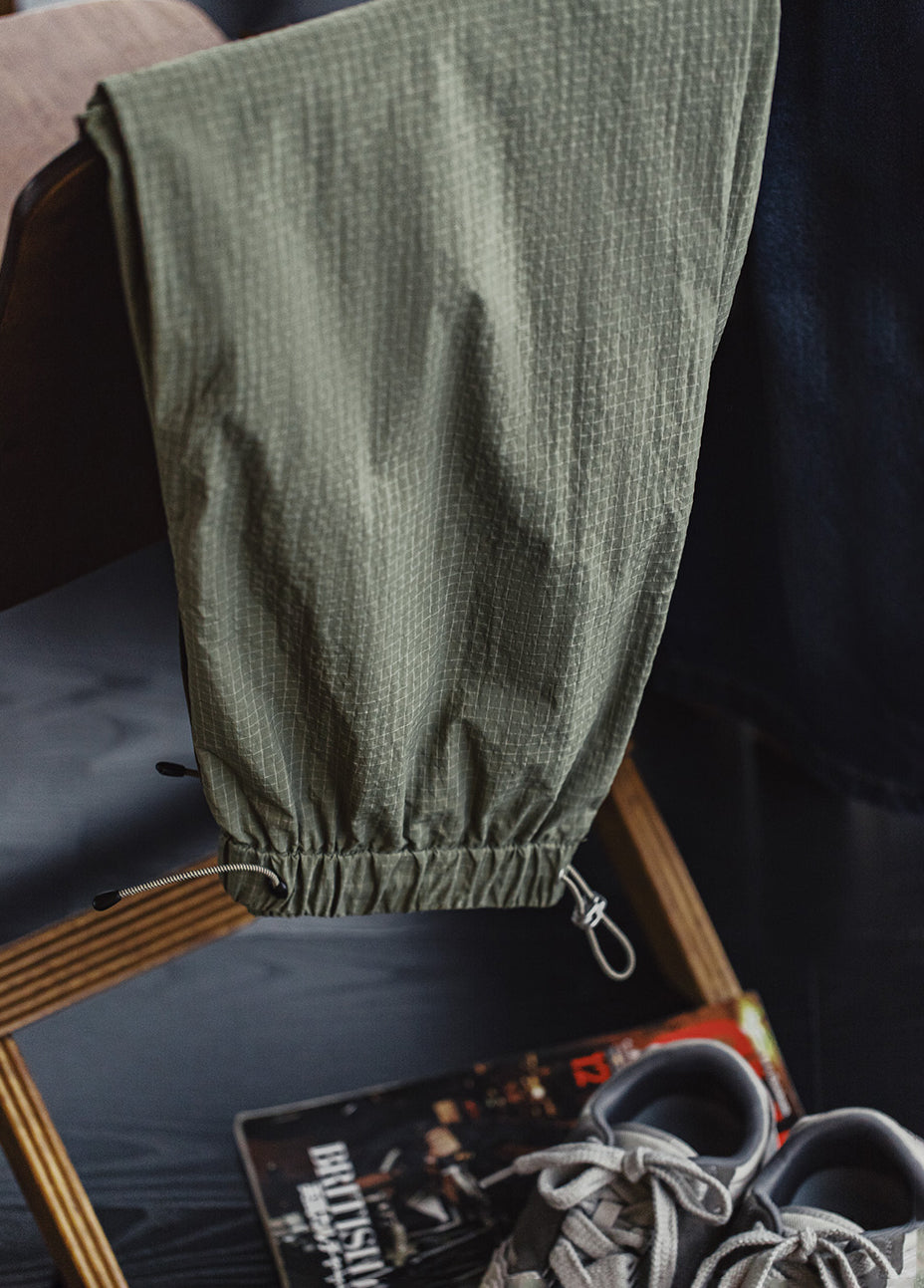 American Casual Seersucker Mountain Functional Thin Drawstring Men's Trousers - Harmony Gallery