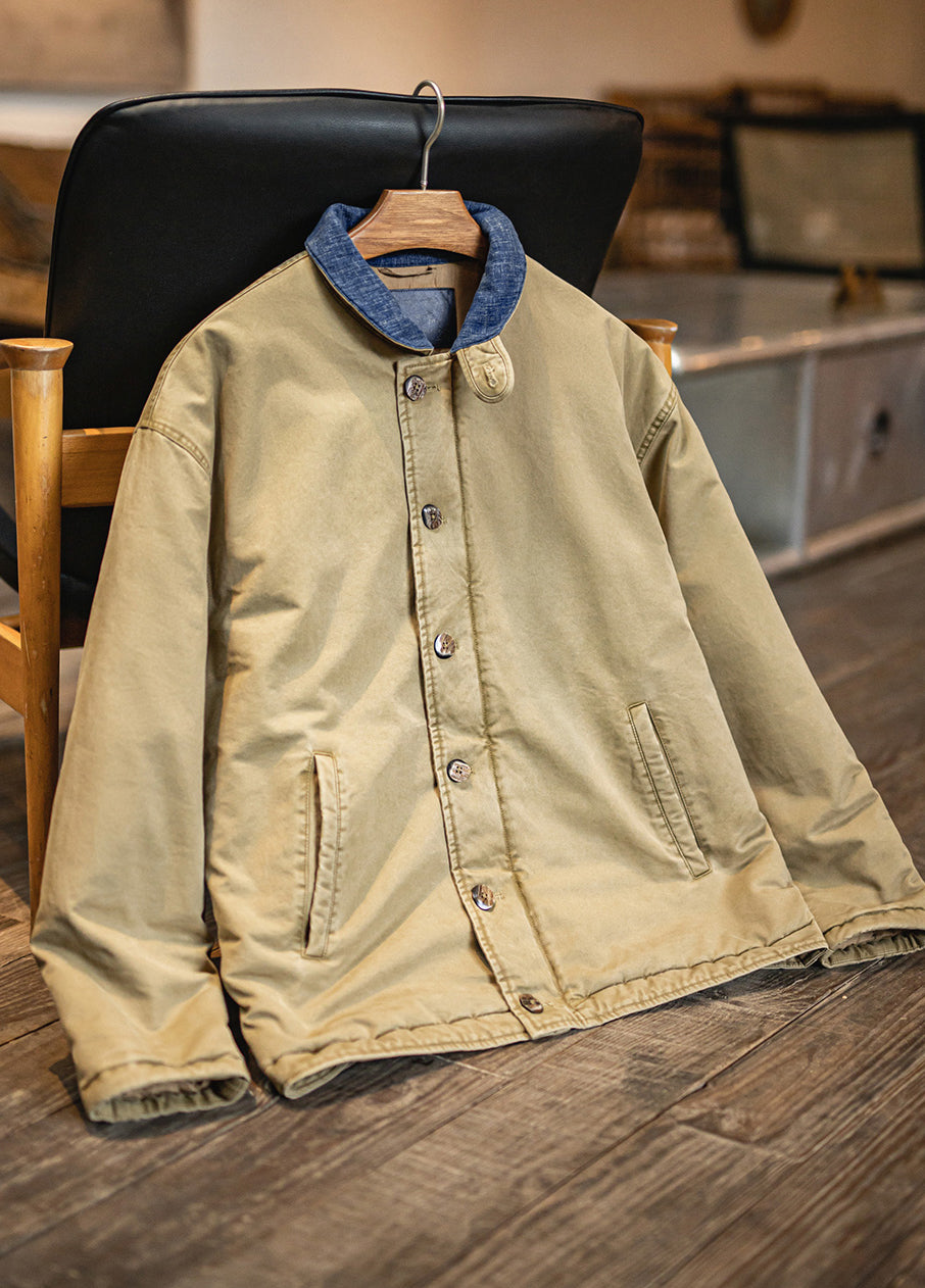 American Retro N1 Deck Suit Thickened Warm Cotton Short Quilted Men's Jacket