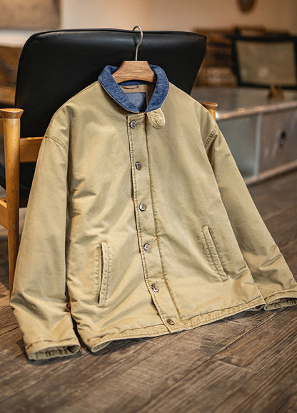 American Retro N1 Deck Suit Thickened Warm Cotton Short Quilted Men's Jacket