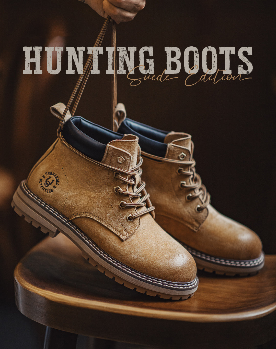 American Retro Hunting Boots Desert Yellow Mid-Cut Martin Outdoor Men's Boot - Harmony Gallery