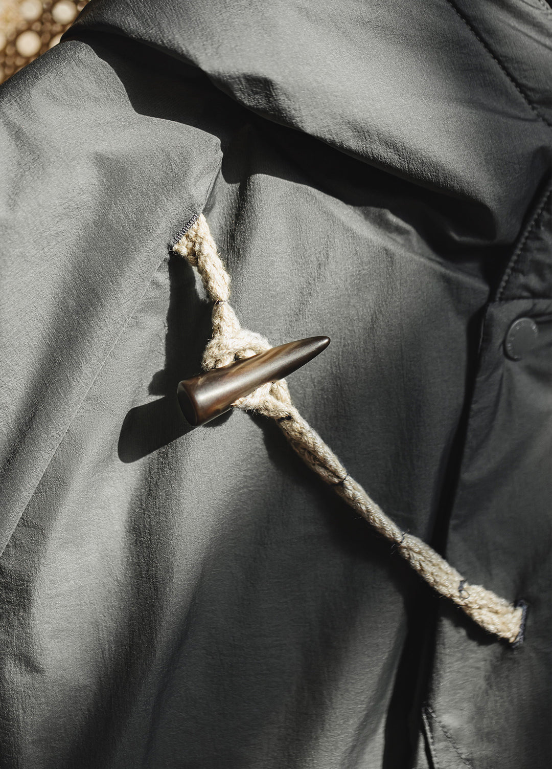 American N3B Gray Parka Coat Short Hooded Thickened Warm Cotton Men's Jacket