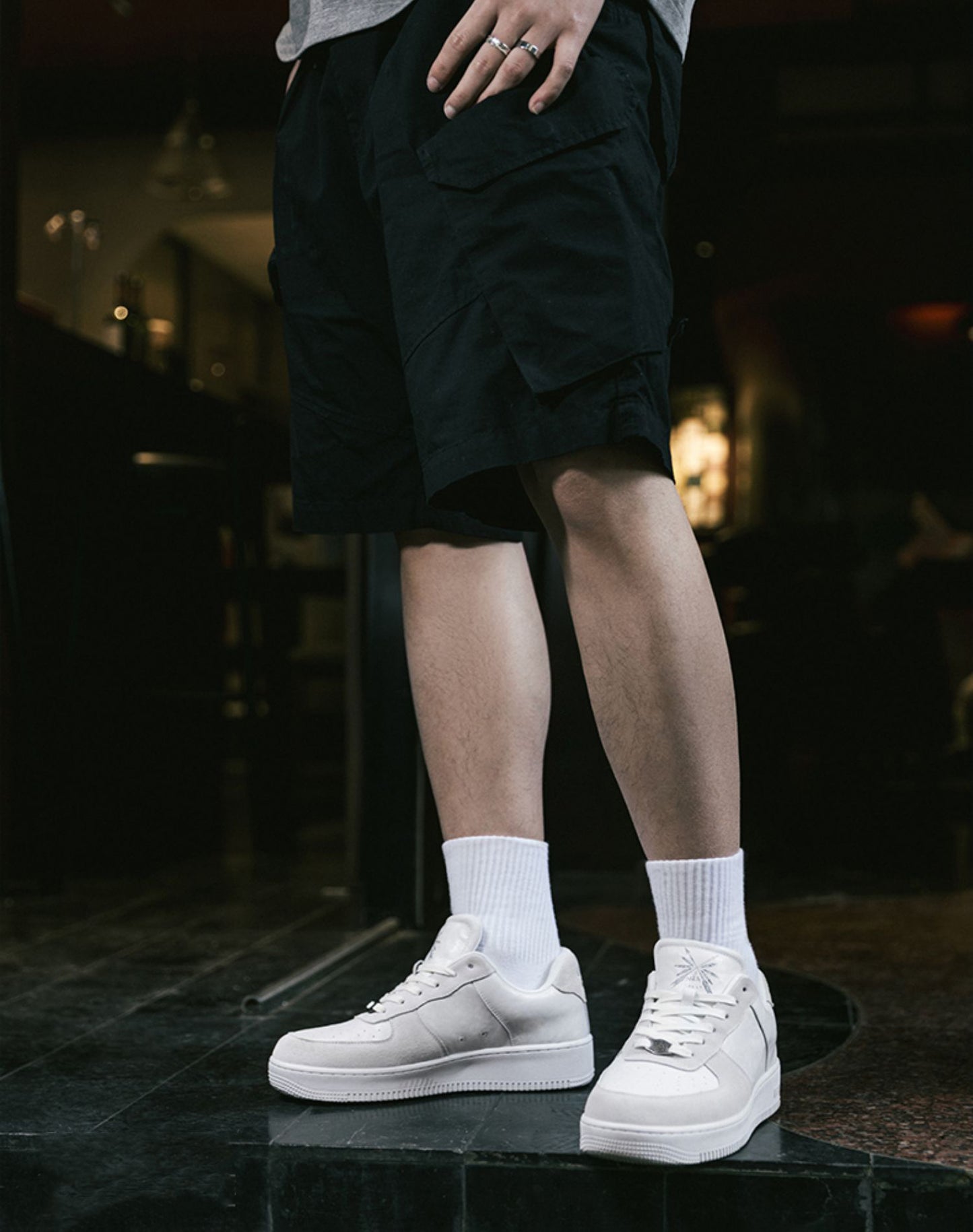 American Pure White Air Force Fall Thick Bottom All-Match Men's Casual Shoes - Harmony Gallery