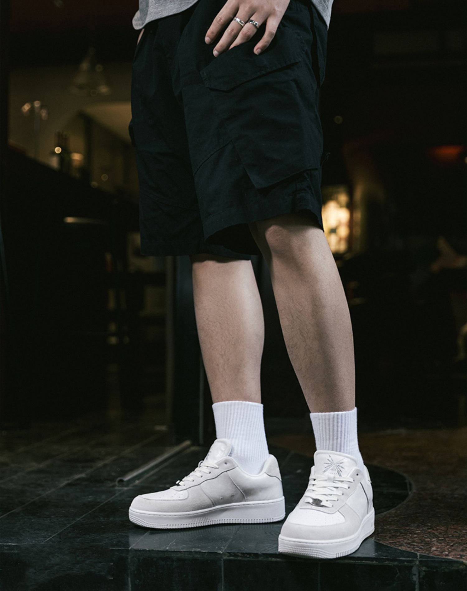 American Pure White Air Force Fall Thick Bottom All-Match Men's Casual Shoes - Harmony Gallery