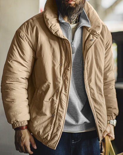 American Retro Thickened Cotton Coat Warm Cold-Proof Men's Jacket