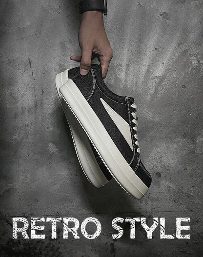 American Retro Cashew Flower Embroidered Breathable Men's Casual Shoes - Harmony Gallery