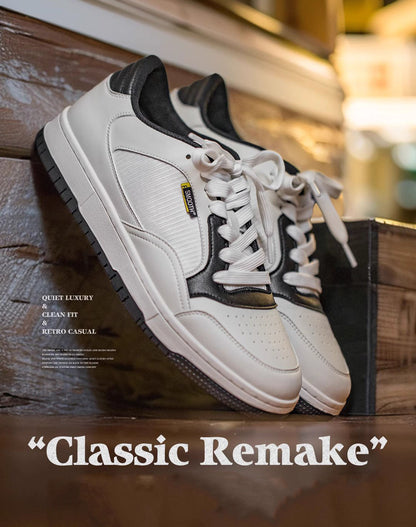Black And White Breathable Sports And Leisure Men's Casual Shoes