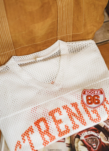 American Jersey Hollow Knitted Mesh Breathable Loose Half-Sleeved Men's T-Shirt - Harmony Gallery