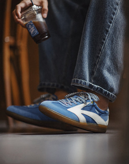 German Retro Sports Forrest Gump Mesh Polar Blue Breathable Men's Casual Shoes - Harmony Gallery