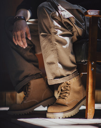 American Retro Mid-Cut Genuine Leather Martin Boots Thick-Soled Men's Boot - Harmony Gallery