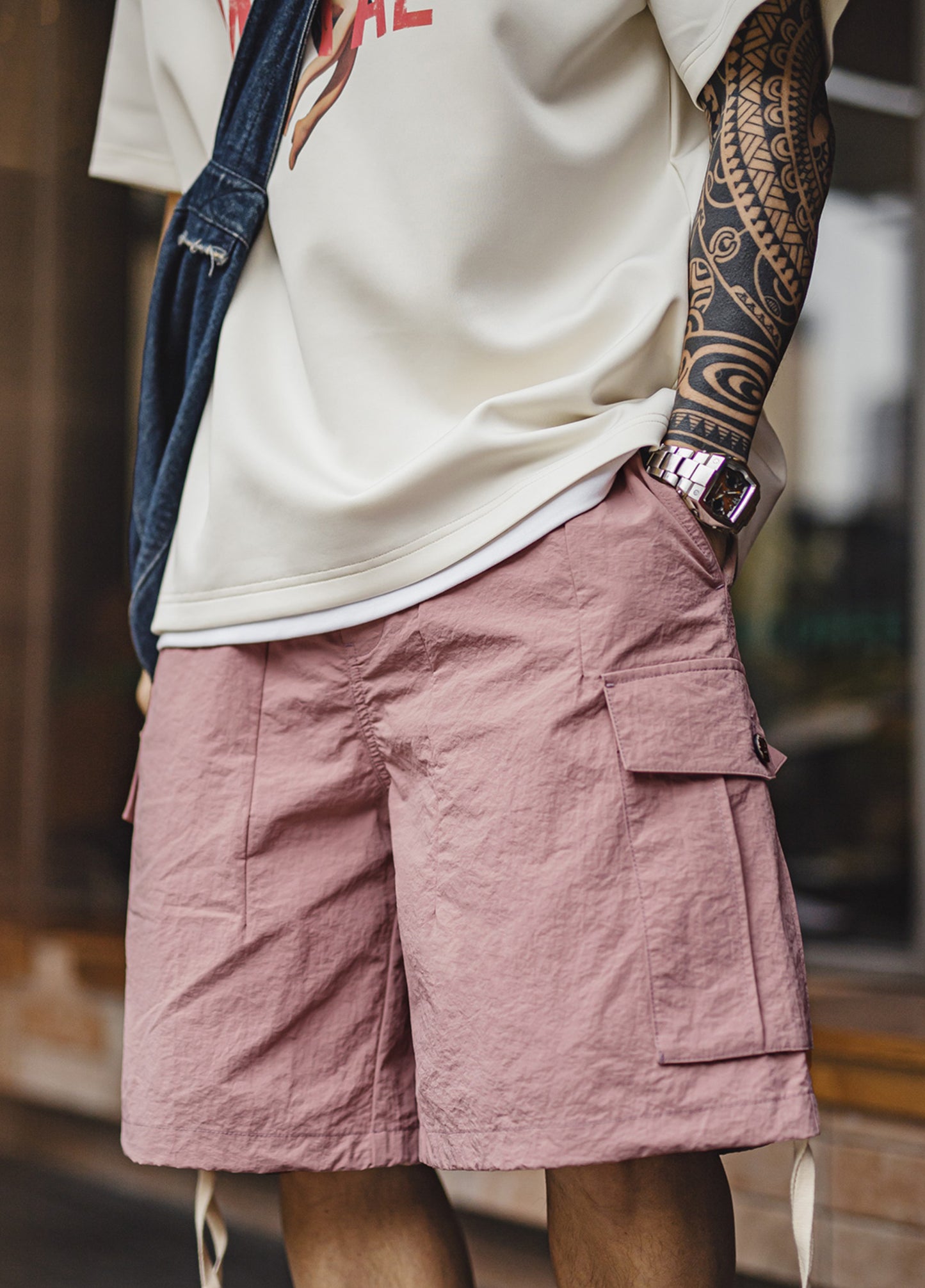 American Mountain Quick-Drying Large Pocket Straight Thin Men's Shorts - Harmony Gallery