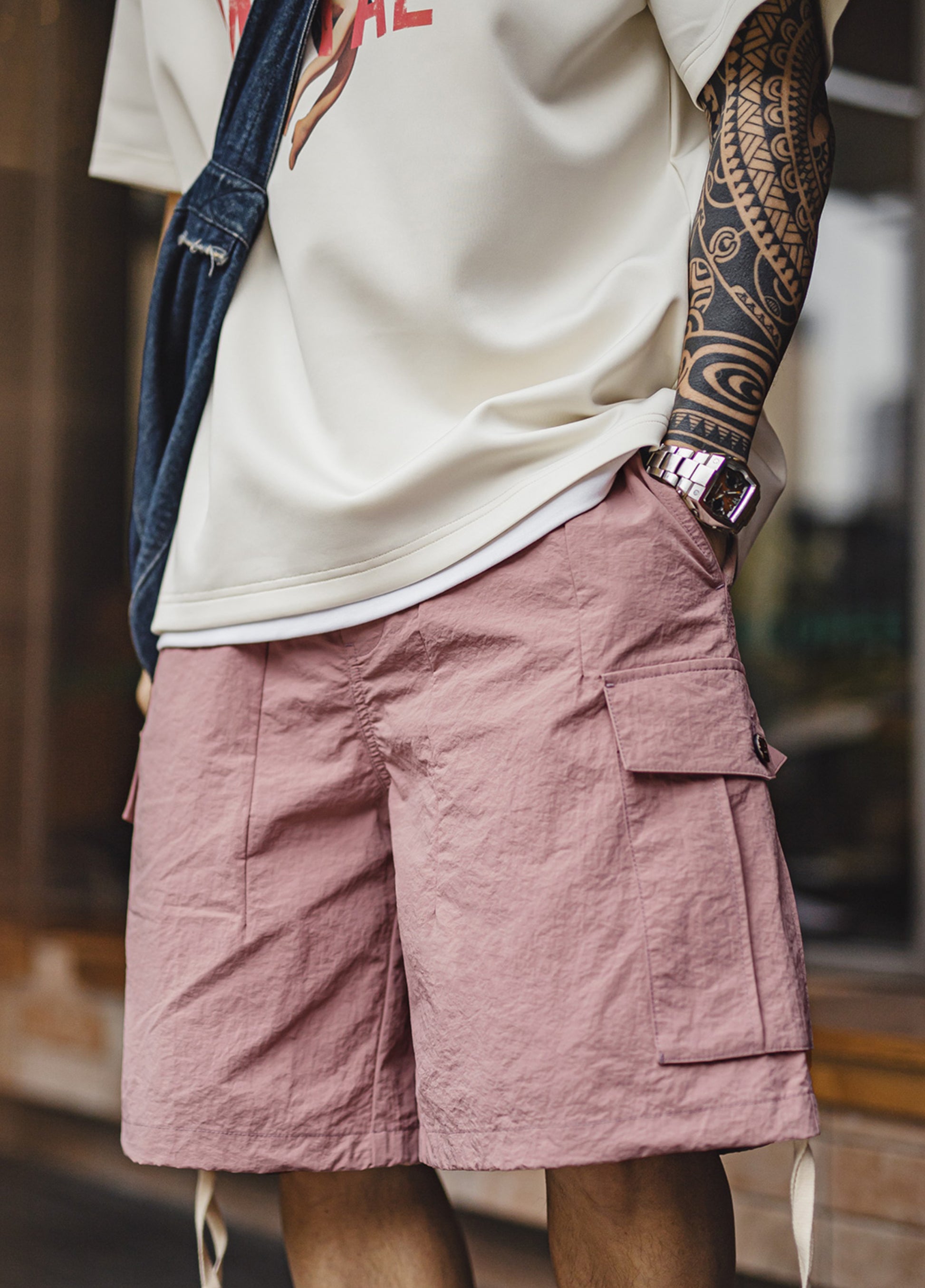 American Mountain Quick-Drying Large Pocket Straight Thin Men's Shorts - Harmony Gallery