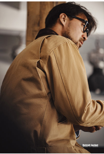 American Retro Detroit Cotton Interstellar Hunting Outfit Keep Warm Men's Jacket