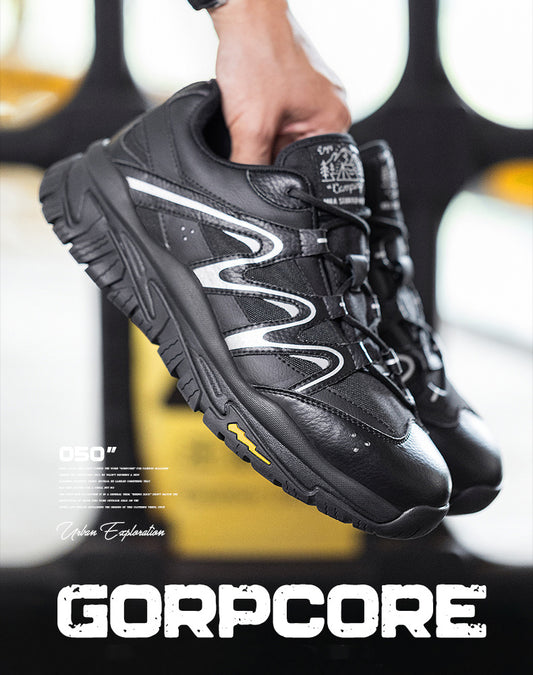 Retro Black Warrior Running Deportes Montañismo Senderismo Zapatos casuales para hombres