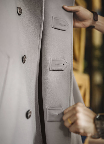 German Retro Mid-Length Oversized Outerwear Business And Leisure Men's Coat