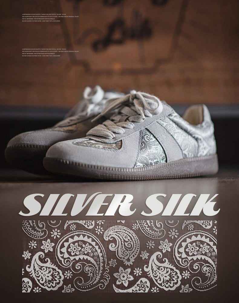 German Cashew Flower Sense Silk Cold Rock Gray Sport Men's Casual Shoes - Harmony Gallery