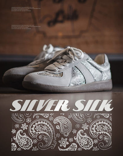 German Cashew Flower Sense Silk Cold Rock Gray Sport Men's Casual Shoes - Harmony Gallery