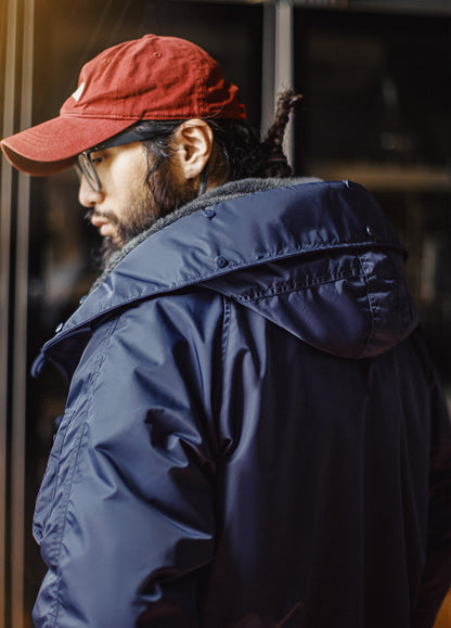 American Retro N2A Fur Collar Parka Blue Mountain Eagle Cotton Men's Jacket