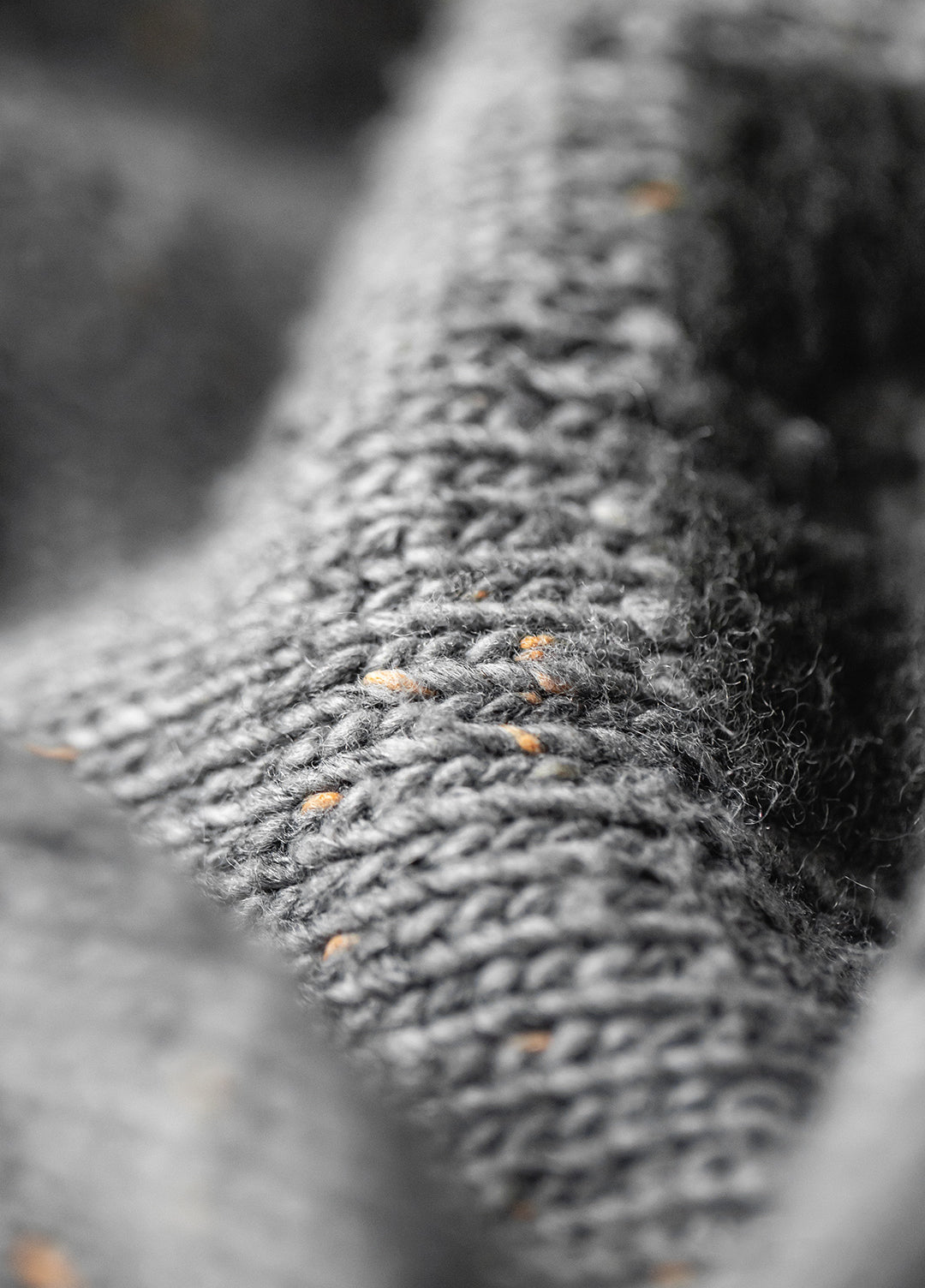 American Retro Jacquard Drape Pullover Knitwear Warm Elasticity Men's Sweater