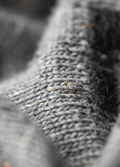 American Retro Jacquard Drape Pullover Knitwear Warm Elasticity Men's Sweater