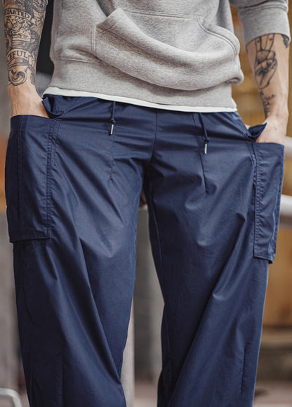 American M65 Large Pocket City Boy Woven Tapered Long Men's Trousers