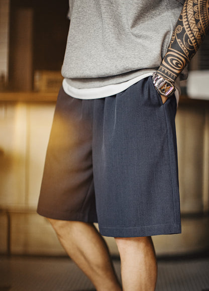 American Thin Woven Breathable Straight-Leg pants Clean Fit Men's Shorts - Harmony Gallery