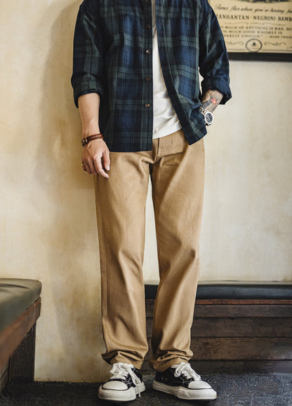 American Retro Western Straight Yellowstone Red Ear Original Cow Men's Jeans - Harmony Gallery