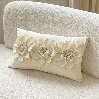 Vibrant Blossom Beauty Coussins décoratifs floraux 3D