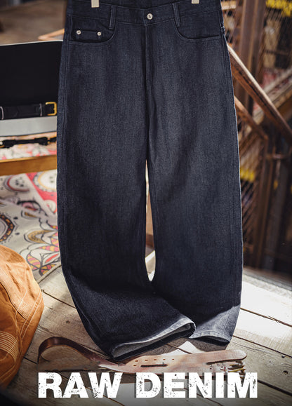 American Bootcut Wide-Leg Scimitar Cow Red-Eared Denim Men's Jeans - Harmony Gallery