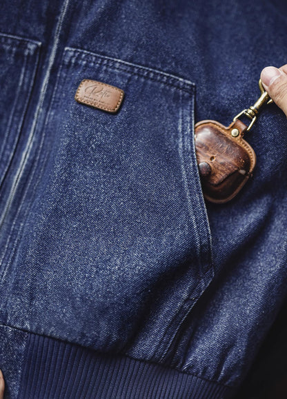 American Retro Washed Denim Outerwear Hooded Heavy Distressed Men's Jacket - Harmony Gallery