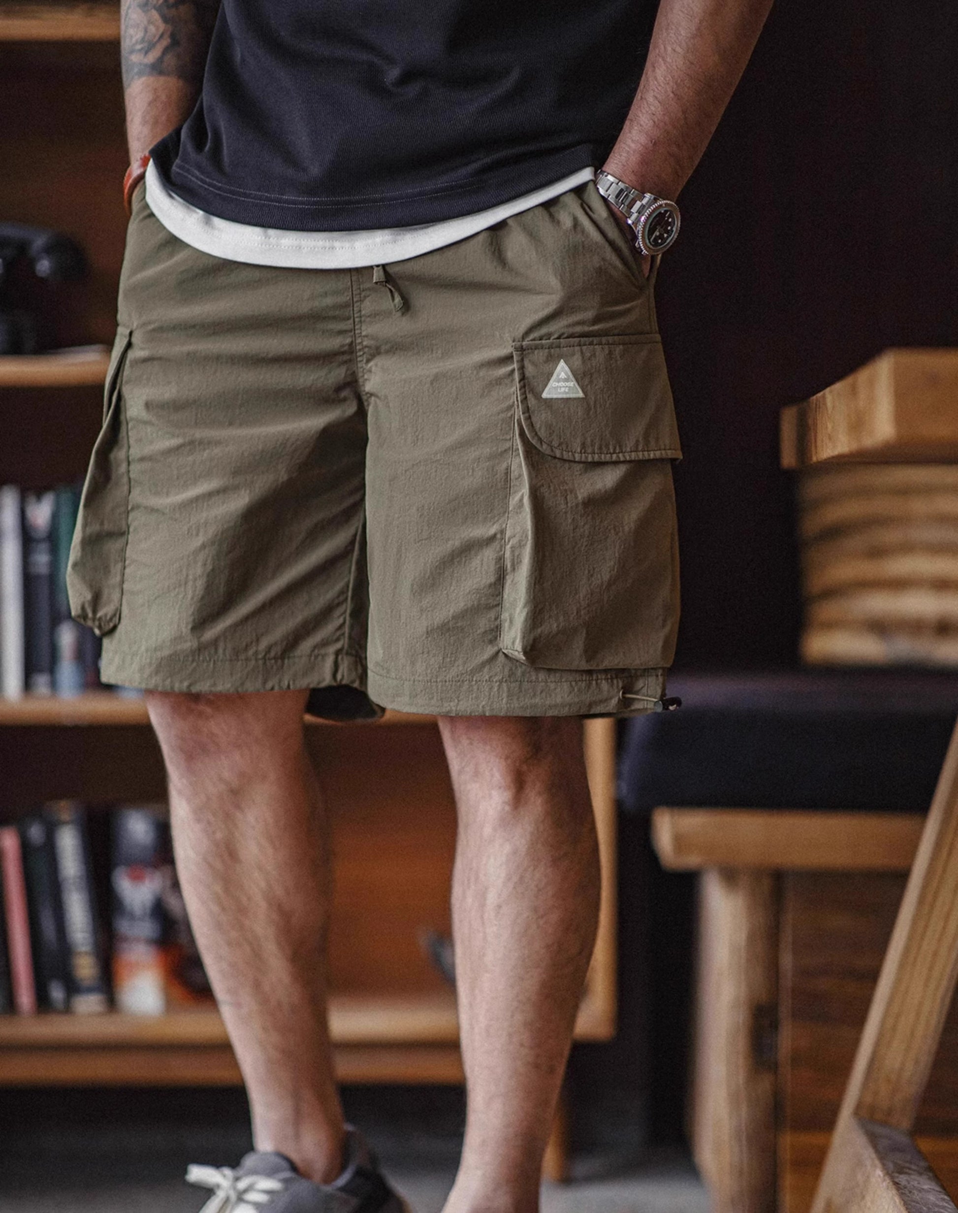 Mountain Multi-Pocket Sports Loose Drawstring Thin Men's Shorts - Harmony Gallery