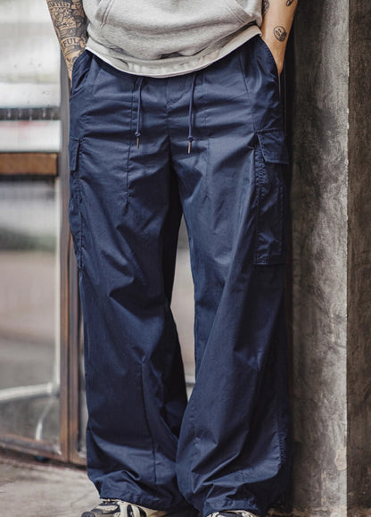 American M65 Large Pocket City Boy Woven Tapered Long Men's Trousers