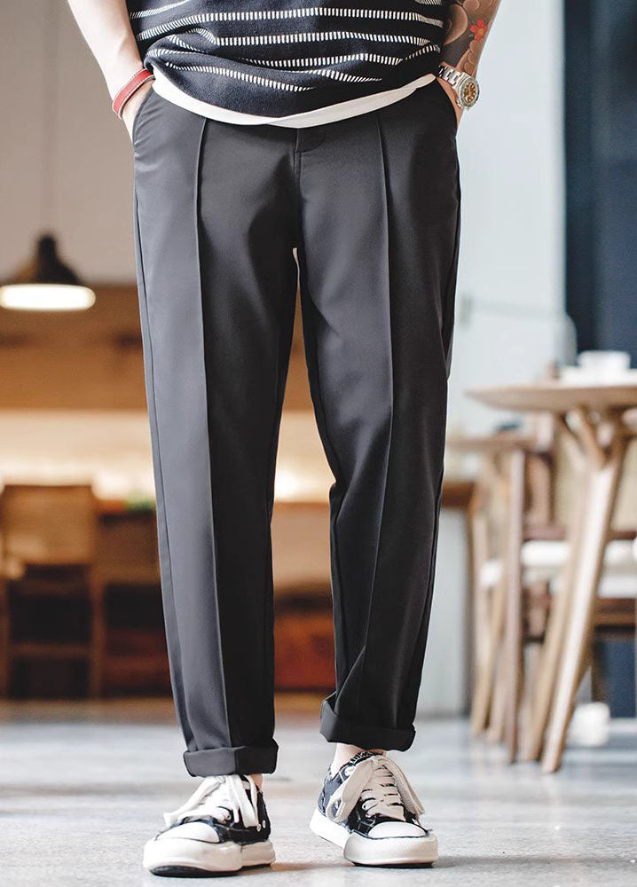 American Casual Workwear Versatile Pleated Men's Trousers - Harmony Gallery