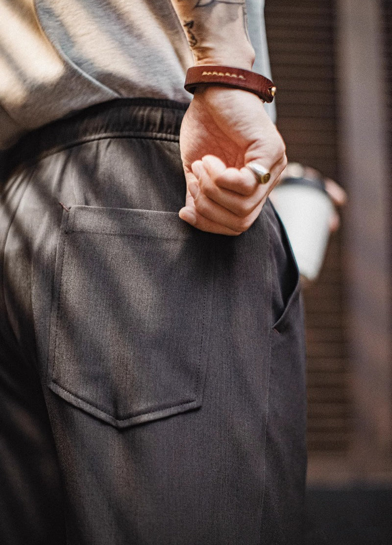 American Retro Casual Drape Clean Fit Old Money Commuter Men's Trousers - Harmony Gallery