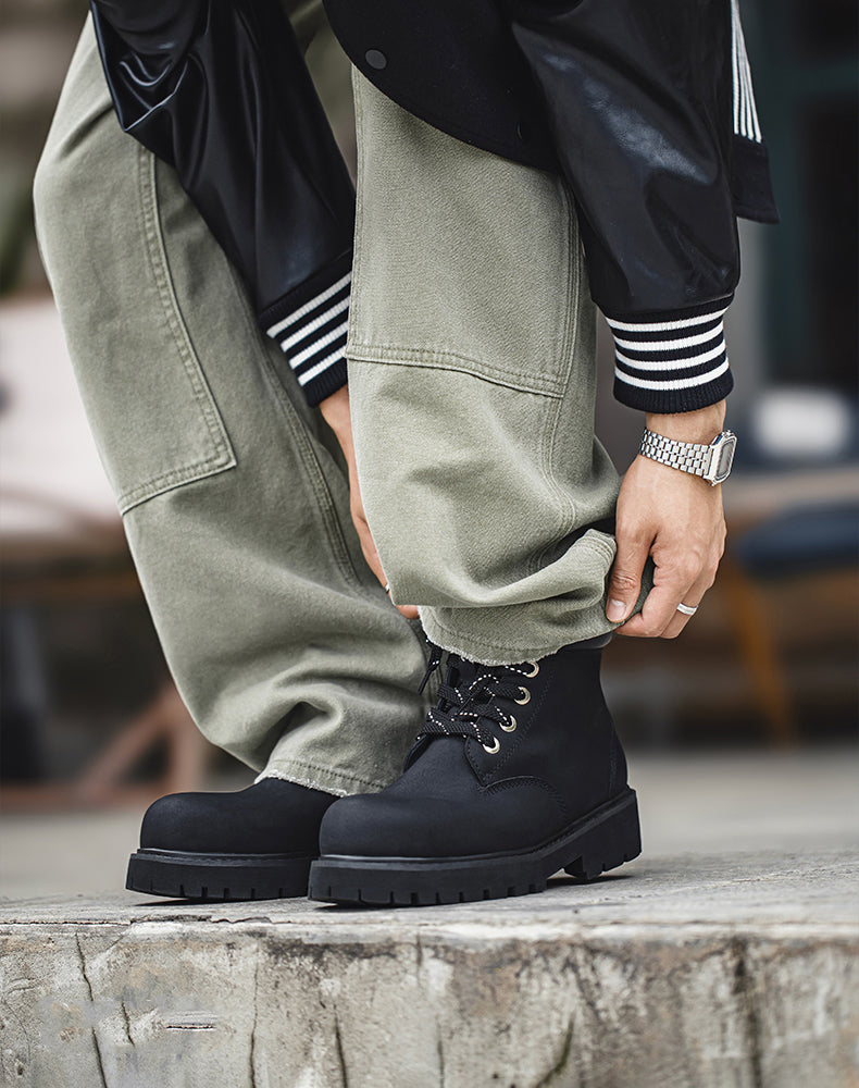 American Big Martin Boots Round Toe Work Mid-Cut Commuter Men's Boot - Harmony Gallery