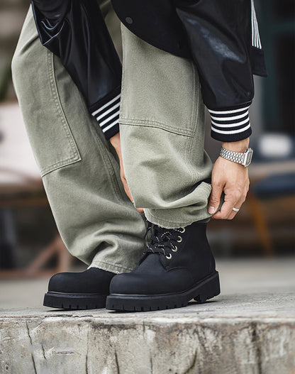 American Big Martin Boots Round Toe Work Mid-Cut Commuter Men's Boot - Harmony Gallery