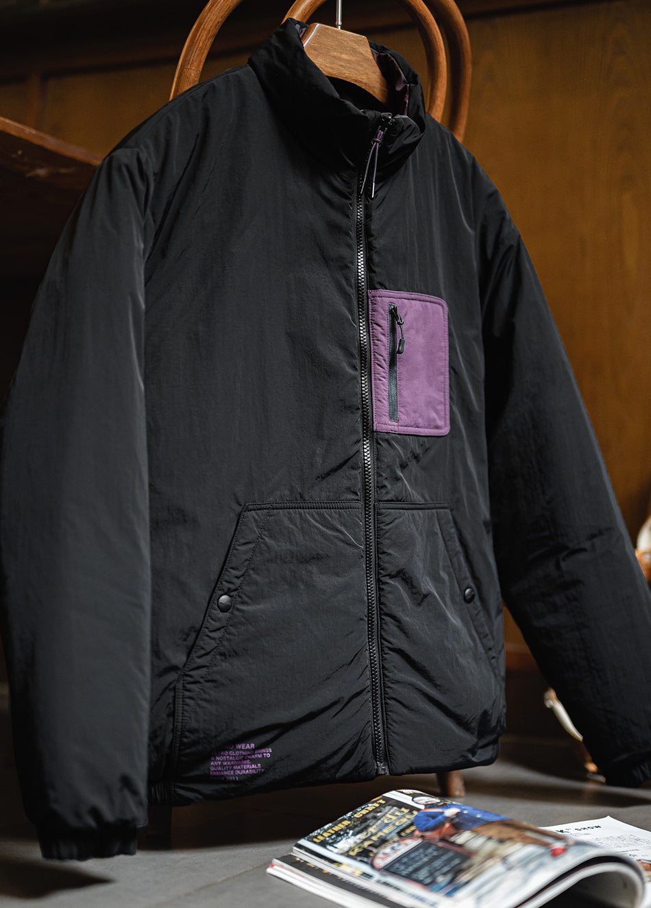 American Reversible Warm Mountain Thickened Cotton Coat Short Men's Jacket