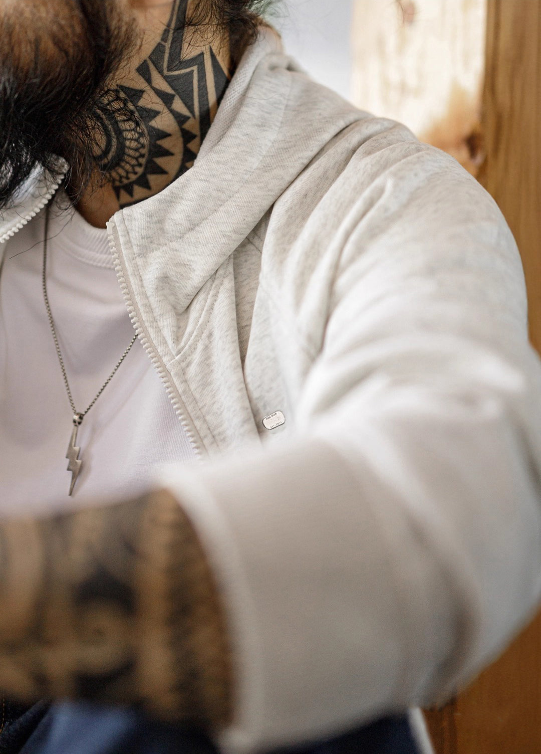 American Casual Hooded Raglan Sleeve Cardigan Long-Sleeved Men's Jacket - Harmony Gallery